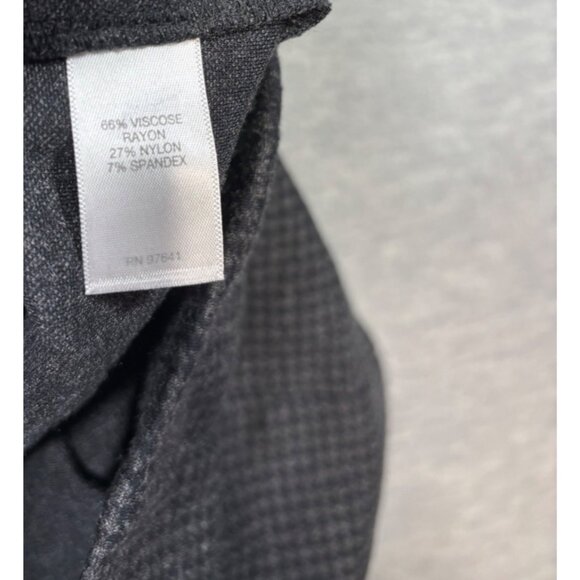 J.Jill Ponte Legging Pants Black Houndstooth Womens M Stretch Slim Fit Career - Picture 3 of 4